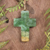 NZ Greenstone Cross pendant 