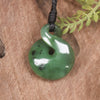 Twist or Pikorua carved from Hapopo Pounamu - NZ Greenstone