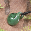 Twist or Pikorua carved from Hapopo Pounamu - NZ Greenstone