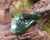 Hei Matau or Fish Hook carved from Kawakawa Pounamu - NZ Greenstone