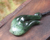 Hei Matau or Fish Hook carved from Kawakawa Pounamu - NZ Greenstone
