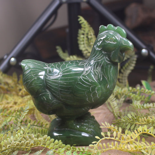 Pounamu Chicken Scultpure