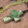 NZ Greenstone Cross pendant 