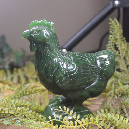 Pounamu Chicken Scultpure