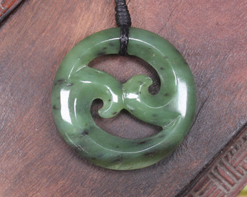 Koru carved from Hapopo Pounamu - NZ Greenstone