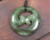 Koru carved from Hapopo Pounamu - NZ Greenstone
