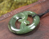 Koru carved from Hapopo Pounamu - NZ Greenstone