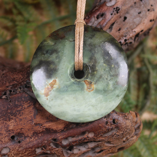 Porowhita carved from Rimu Pounamu - NZ Greenstone