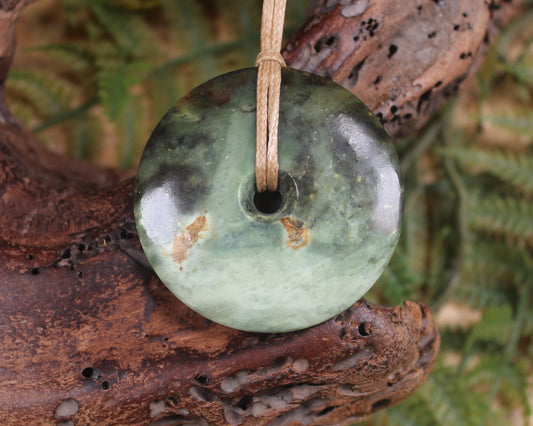 Porowhita carved from Rimu Pounamu - NZ Greenstone