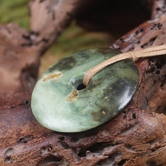 Porowhita carved from Rimu Pounamu - NZ Greenstone