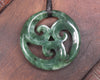 Koru pendant carved from Kawakawa Pounamu - NZ Greenstone