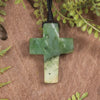 NZ Greenstone Cross pendant 