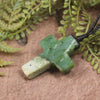 NZ Greenstone Cross pendant 