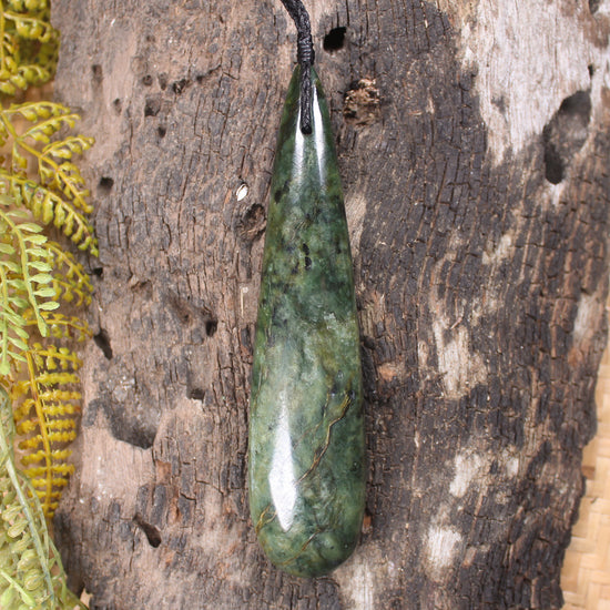 Rimu Pounamu Roimata Pendant - NZ Greenstone