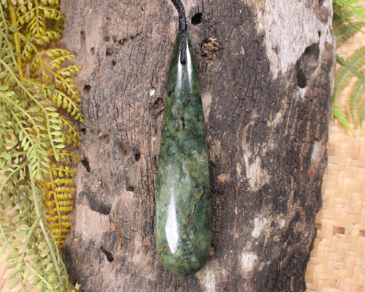 Rimu Pounamu Roimata Pendant - NZ Greenstone