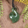 Twist or Pikorua carved from Hapopo Pounamu - NZ Greenstone