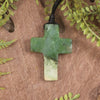 NZ Greenstone Cross pendant 