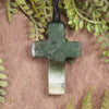 NZ Greenstone Cross pendant 