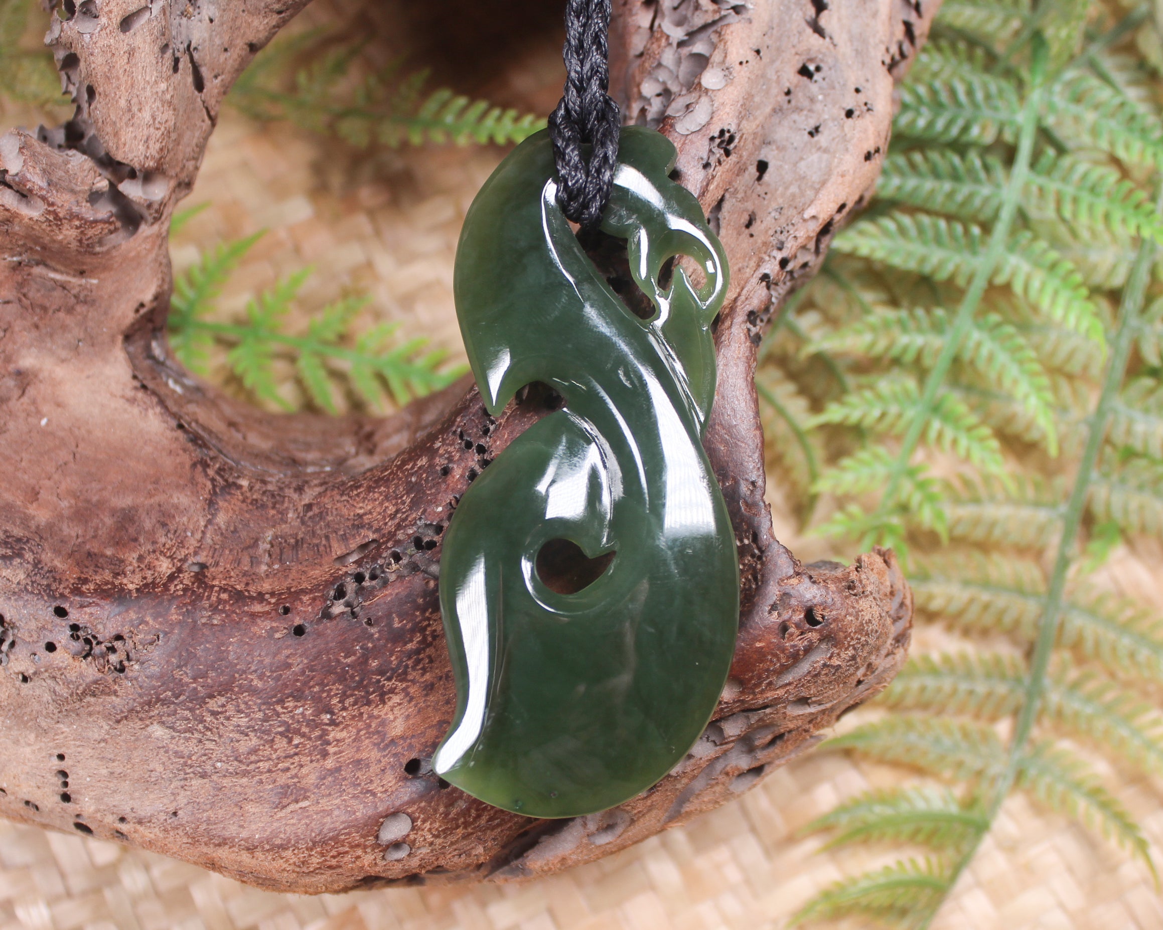 Manaia carved from Inanga Pounamu - NZ Greenstone