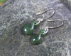 Twist Earrings carved from Hapopo Pounamu - NZ Greenstone