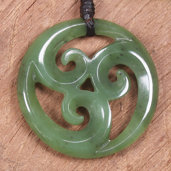 Koru carved from Hapopo Pounamu - NZ Greenstone