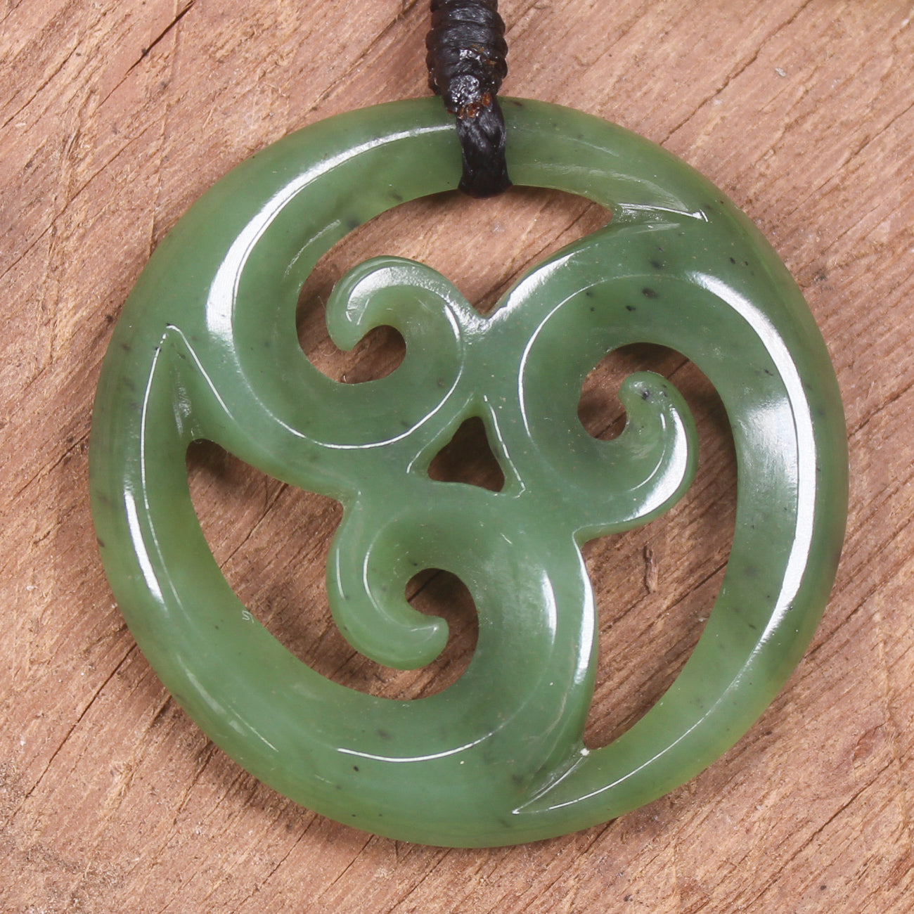 Koru carved from Hapopo Pounamu - NZ Greenstone