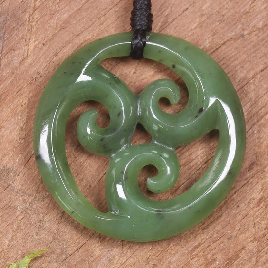 Koru carved from Hapopo Pounamu - NZ Greenstone