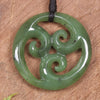 Koru carved from Hapopo Pounamu - NZ Greenstone