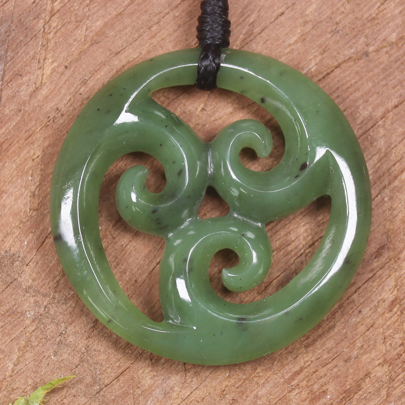 Koru carved from Hapopo Pounamu - NZ Greenstone