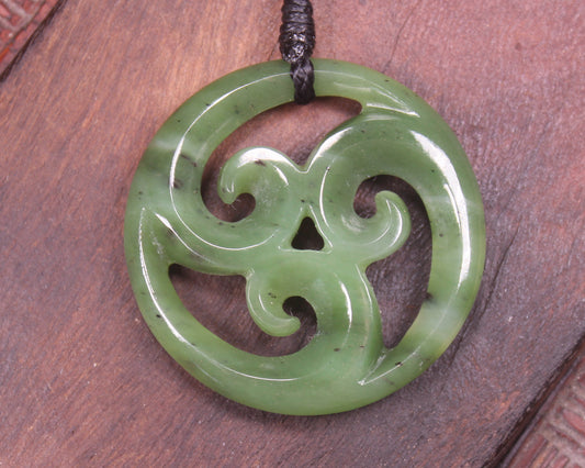 Koru carved from Hapopo Pounamu - NZ Greenstone