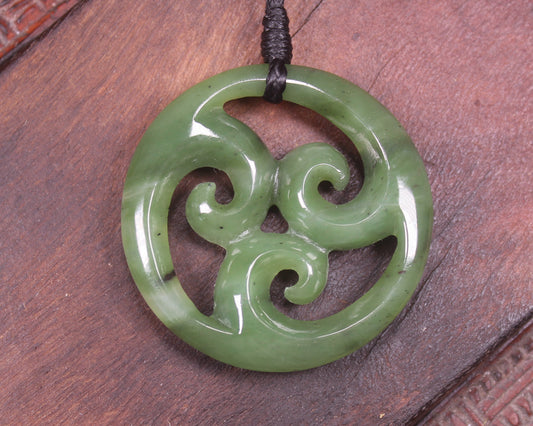 Koru carved from Hapopo Pounamu - NZ Greenstone