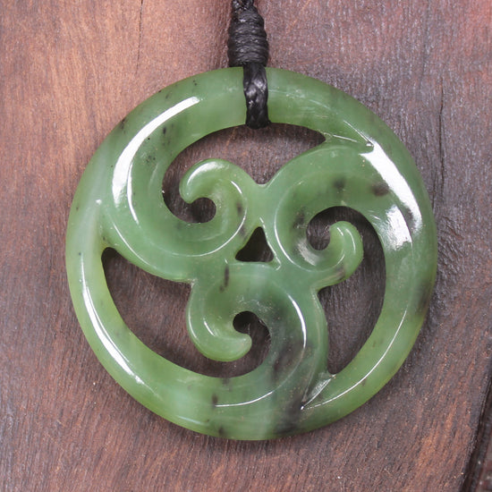 Koru carved from Hapopo Pounamu - NZ Greenstone