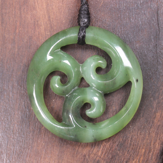 Koru carved from Hapopo Pounamu - NZ Greenstone