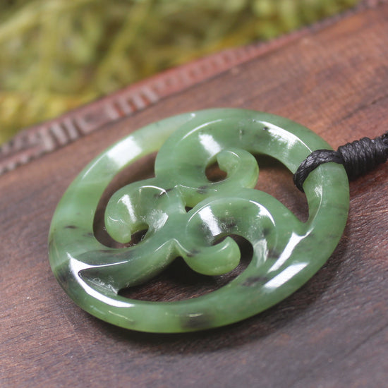 Koru carved from Hapopo Pounamu - NZ Greenstone