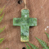 NZ Greenstone Cross pendant 