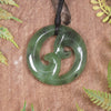 Koru carved from Hapopo Pounamu - NZ Greenstone