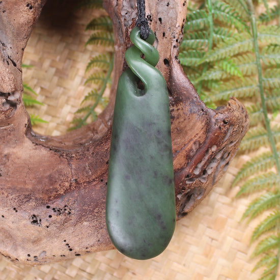 Hapopo Pounamu Roimata Pendant - NZ Greenstone