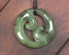 Koru carved from Hapopo Pounamu - NZ Greenstone