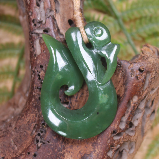 Manaia carved from Hapopo Pounamu - NZ Greenstone