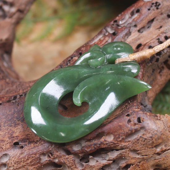 Manaia carved from Hapopo Pounamu - NZ Greenstone