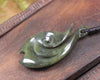 Hei Matau carved from NZ Serpentine