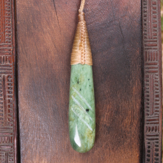 Roimata with Koru Pounamu Pendant - NZ Greenstone