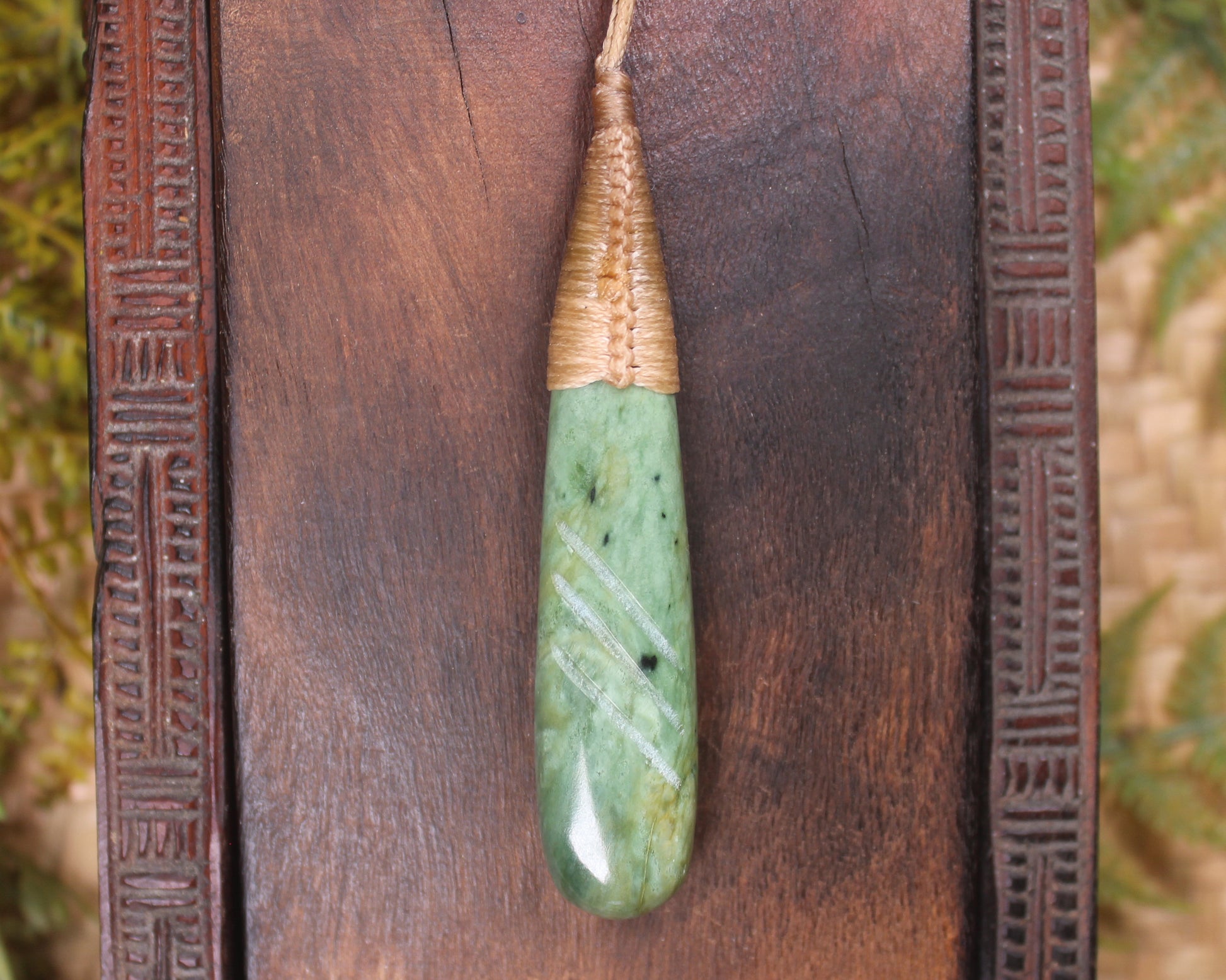 Roimata with Koru Pounamu Pendant - NZ Greenstone
