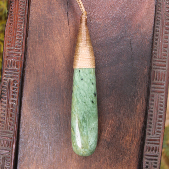 Roimata with Koru Pounamu Pendant - NZ Greenstone