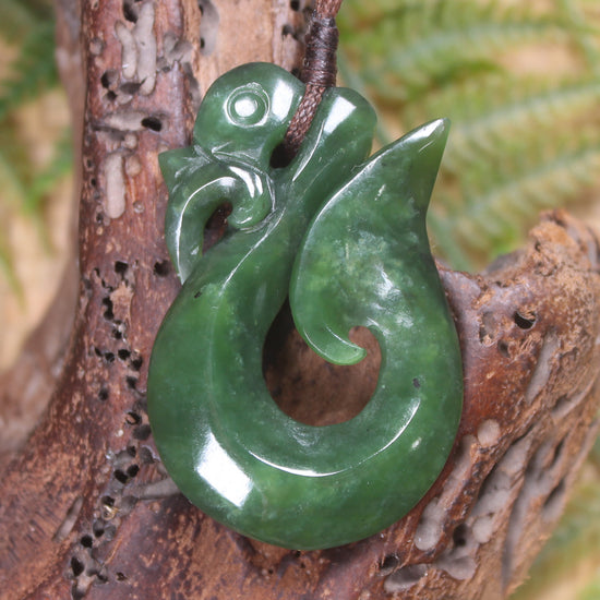 Manaia carved from Hapopo Pounamu - NZ Greenstone