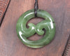 Koru carved from Hapopo Pounamu - NZ Greenstone