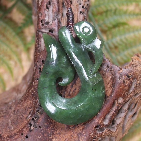 Manaia carved from Hapopo Pounamu - NZ Greenstone