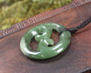Koru carved from Hapopo Pounamu - NZ Greenstone
