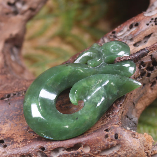 Manaia carved from Hapopo Pounamu - NZ Greenstone