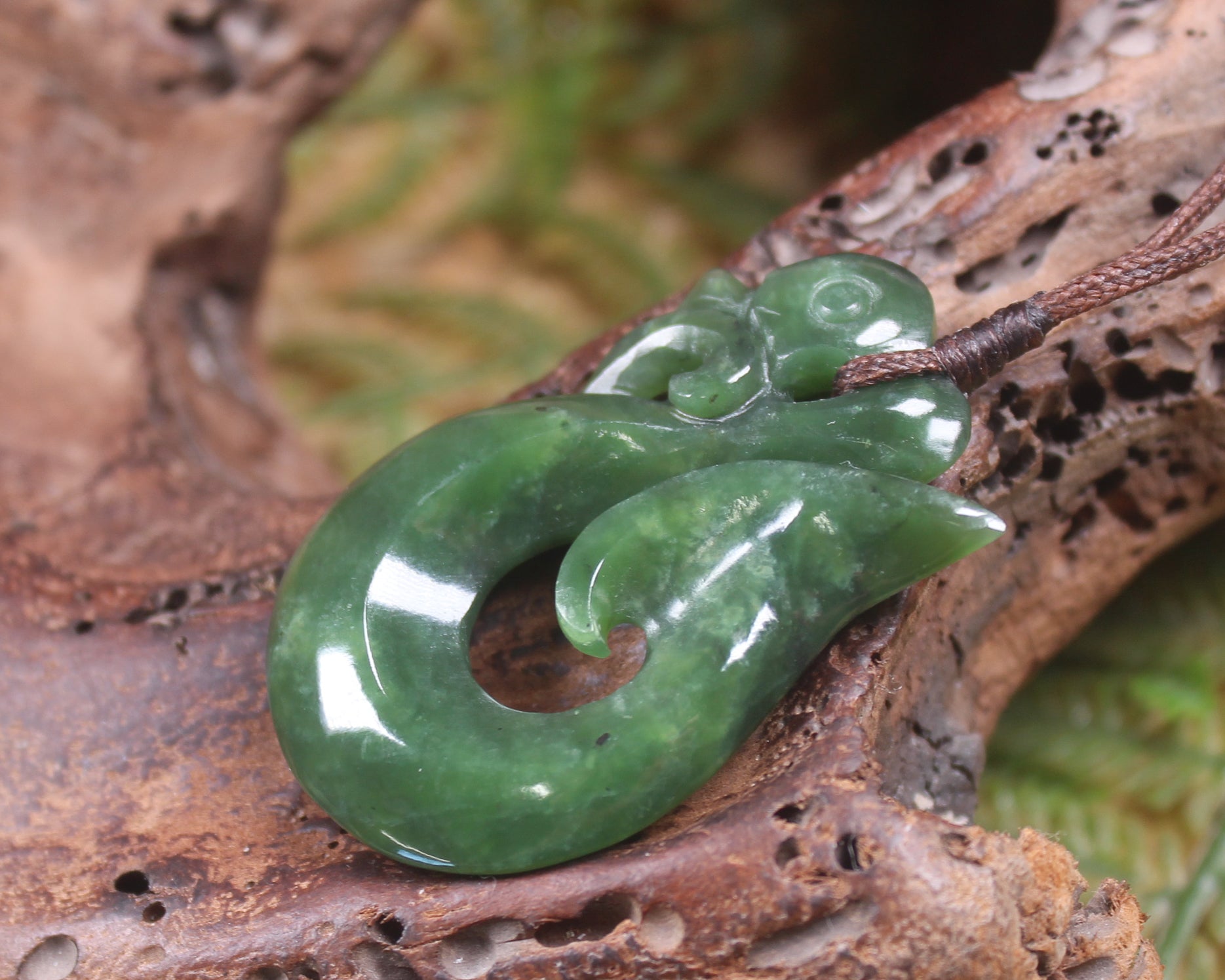 Manaia carved from Hapopo Pounamu - NZ Greenstone